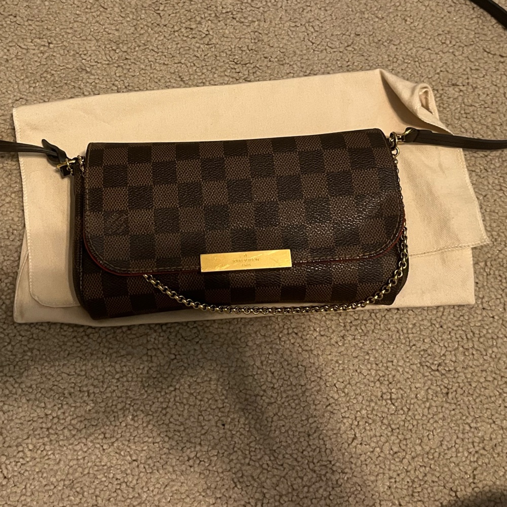 Amazing Condition Louis Vuitton Damier Ebene Favorite PM Discontinued